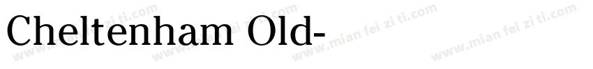 Cheltenham Old字体转换